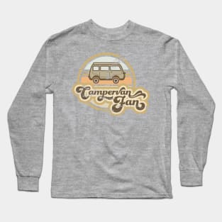 Vintage Camping Van Graphic Long Sleeve T-Shirt